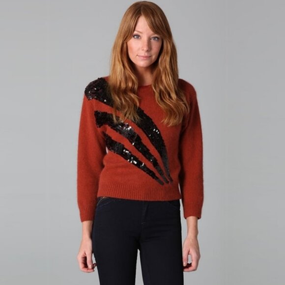 Marc by Marc Jacobs Quad Sequin Sweater ASO Serena Van Der Woodsen - Picture 2 of 12